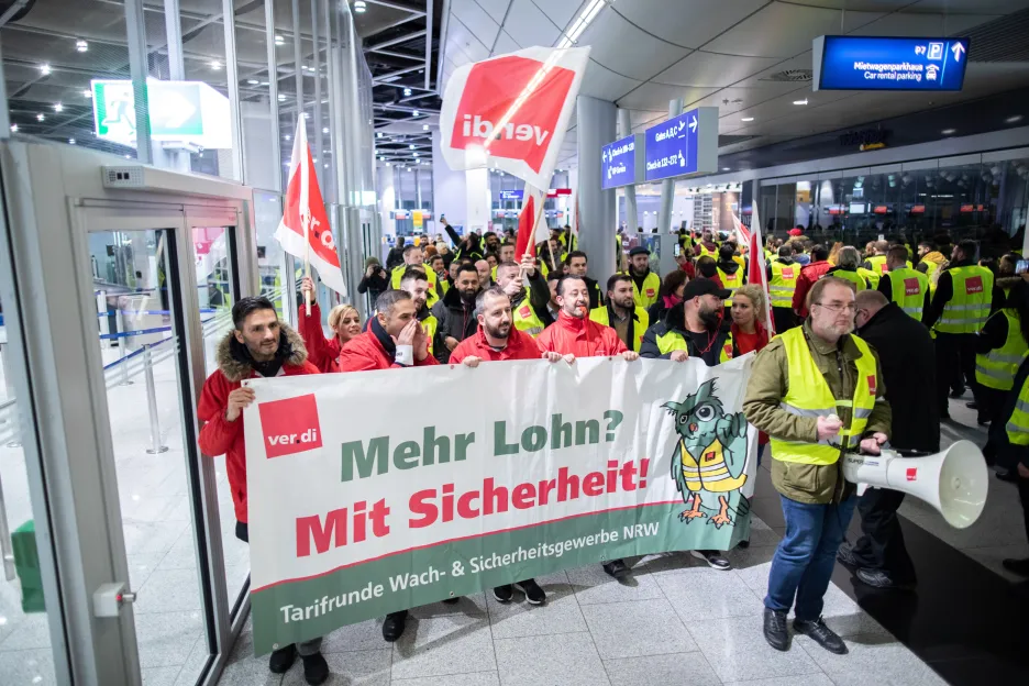 Stávka na letišti Düsseldorf
