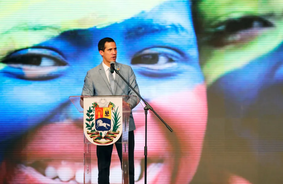Venezuelský opoziční lídr Juan Guaidó