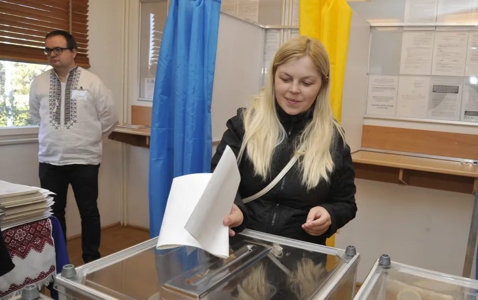 Ukrajinci volili i v Česku