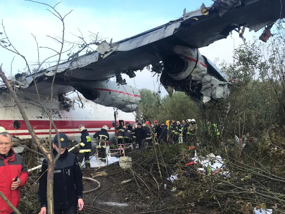 Nehoda ruského nákladního letounu u Lvova
