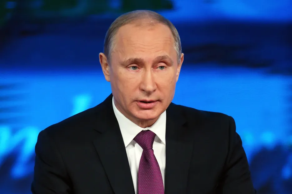 Vladimir Putin na výroční tiskové konferenci