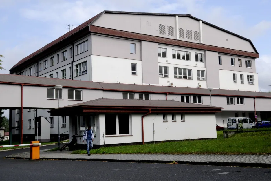 Nemocnice v Plané na snímku z roku 2008