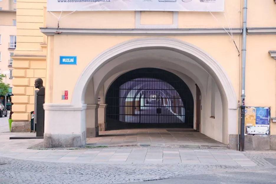 Videoprojekce laubů v Ostravě