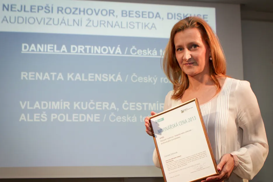 Daniela Drtinová získala cenu za rozhovor s Michalem Haškem