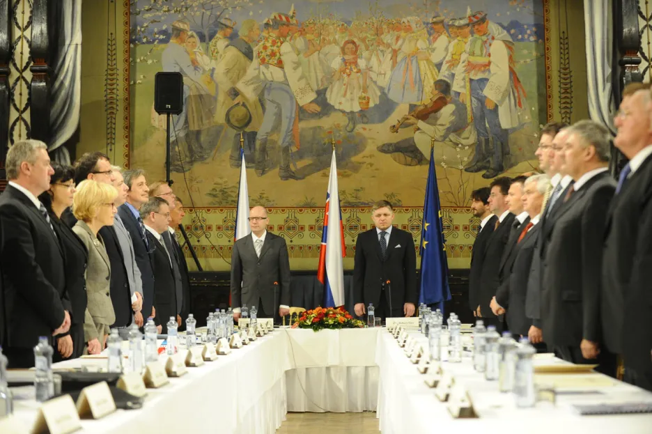 Společné zasedání české a slovenské vlády ve Skalici