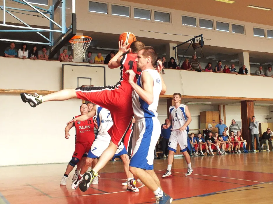 Basketbalový zápas v Boskovicích