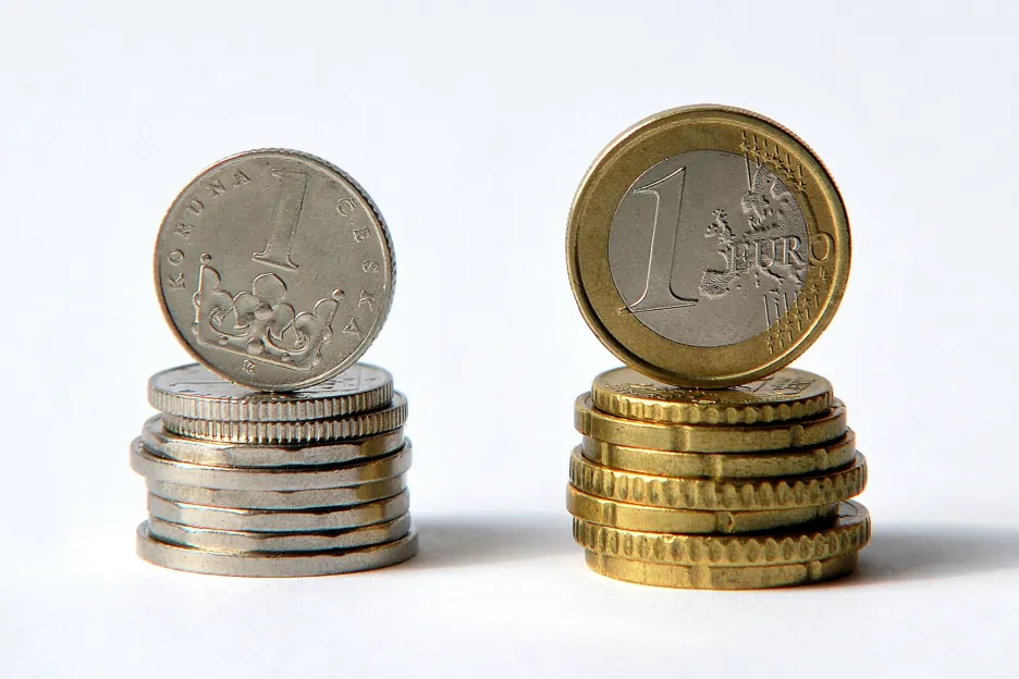 Česká koruna versus euro