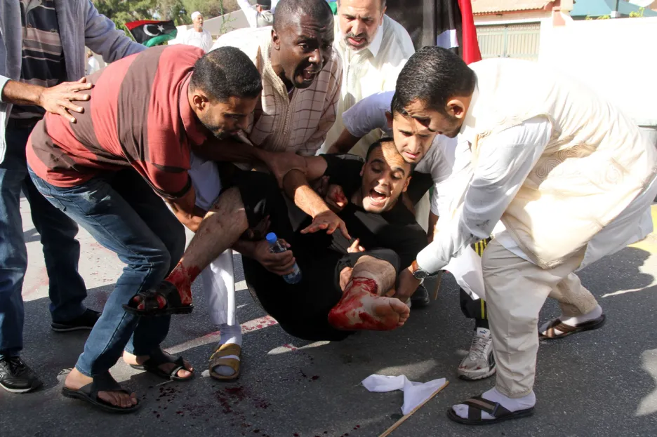 Střelba libyjských milicí do demonstrantů si vyžádala mrtvé a zraněné
