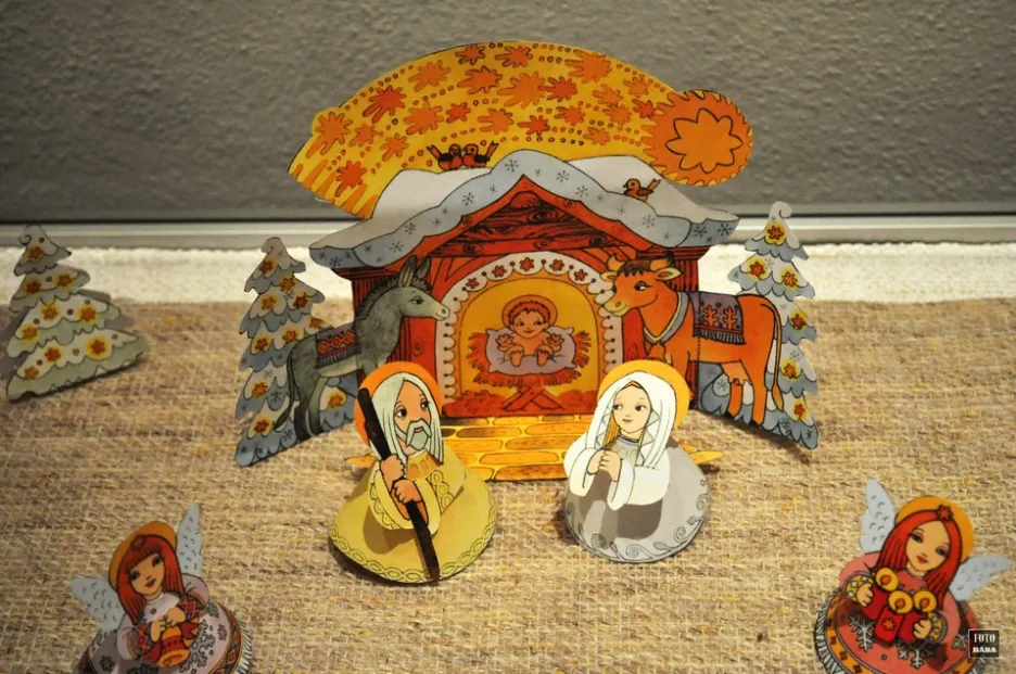 Z výstavy betlémů v Lounech