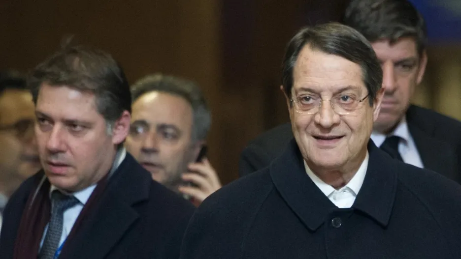 Nicos Anastasiades po jednání s lídry eurozóny