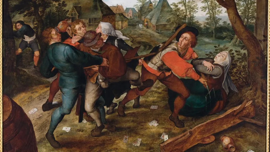 Jan Brueghel st./ Selská rvačka (kolem 1610)