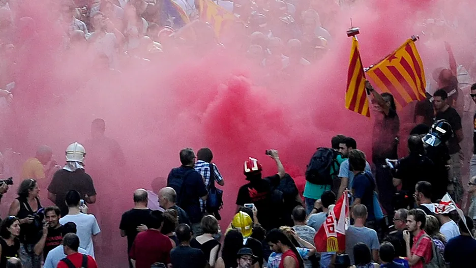 Protivládní demonstrace ve Španělsku
