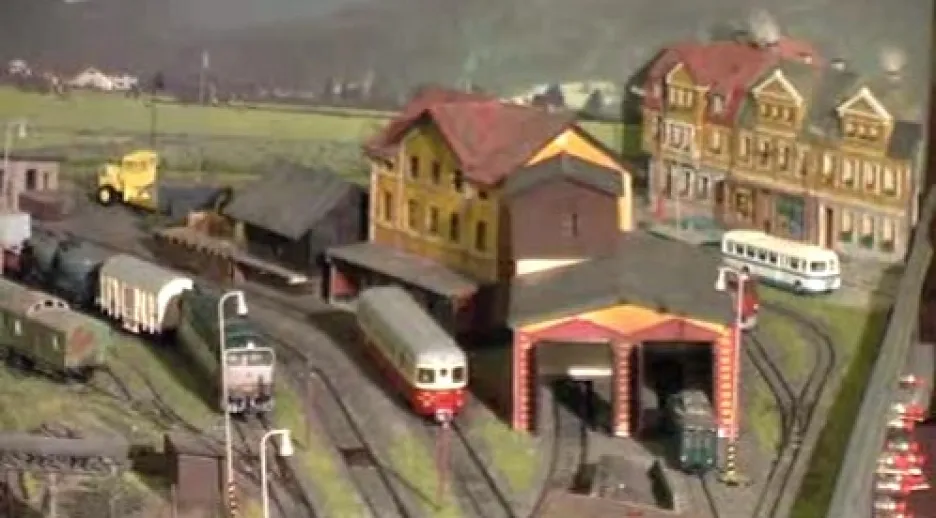 Model vlakového nádraží