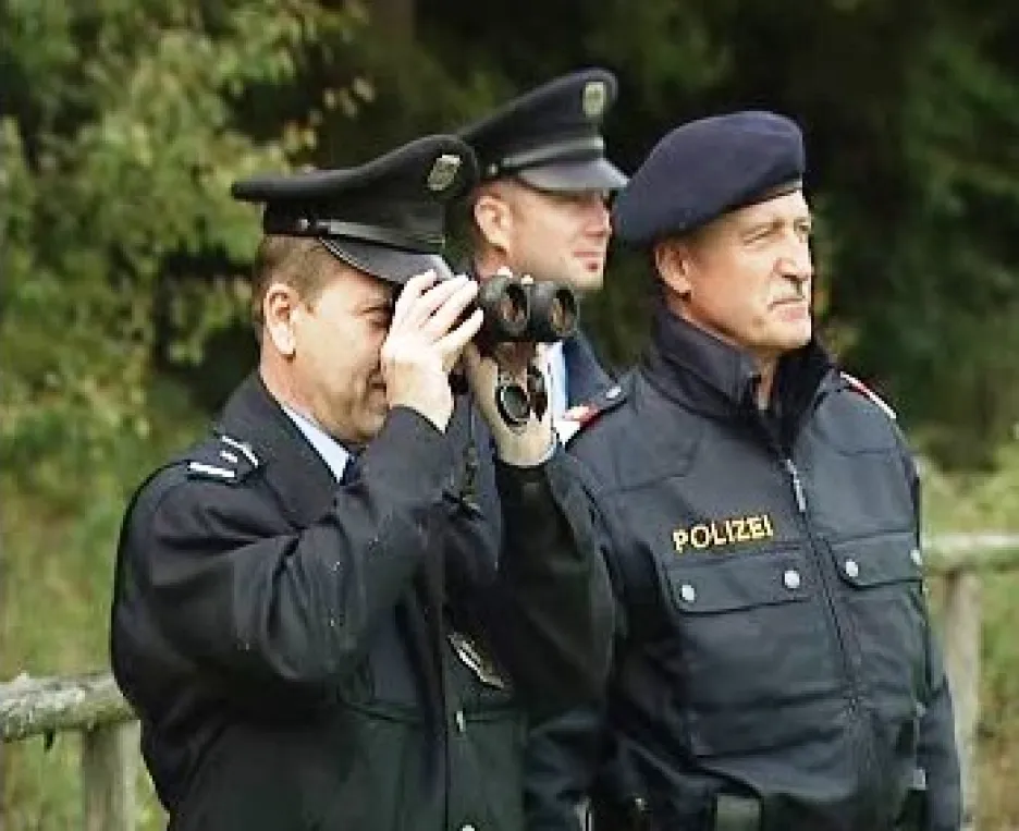 Česko-rakouská policejní hlídka