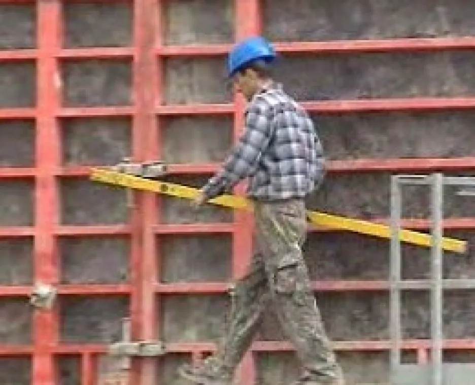 Dělník na stavbě