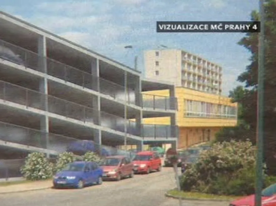 Návrh parkovacího domu v Praze 4