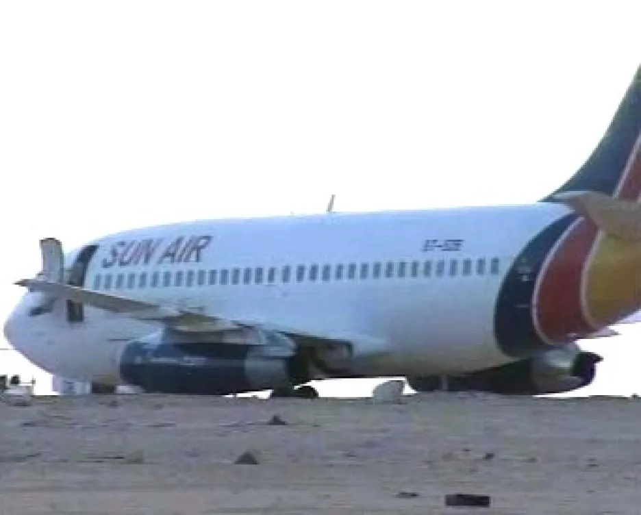 Unesené súdánské letadlo