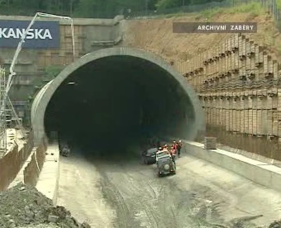 Výstavba Komořanského tunelu
