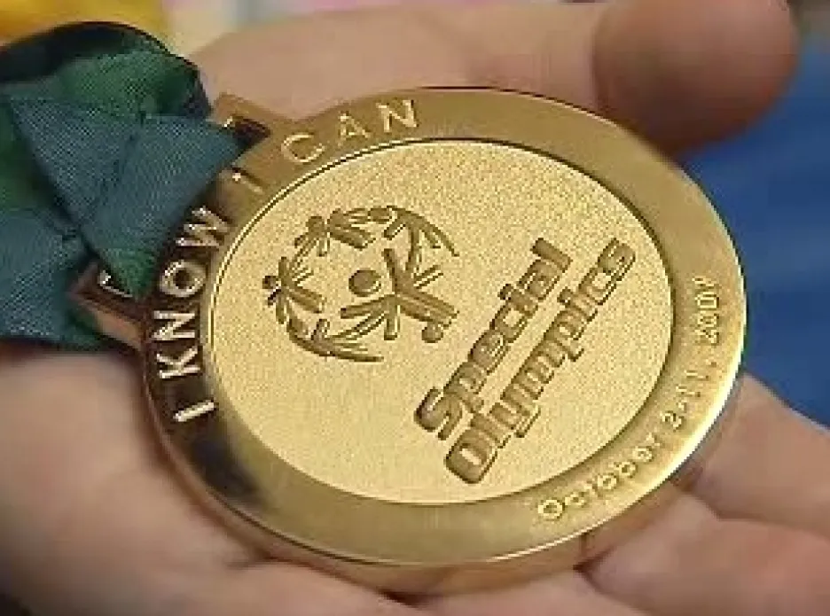 Zlatá medaile ze speciálních olympijských her v Číně