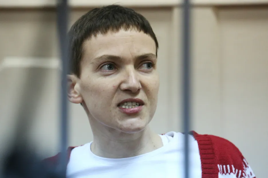 Naděžda Savčenková před ruským soudem