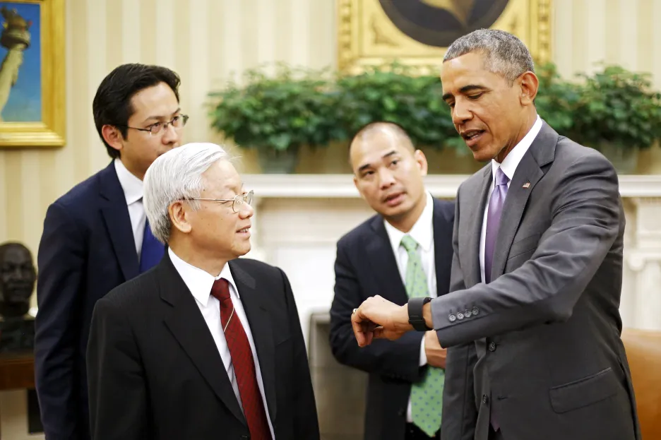 Nguyen Phu Trong a Barrack Obama
