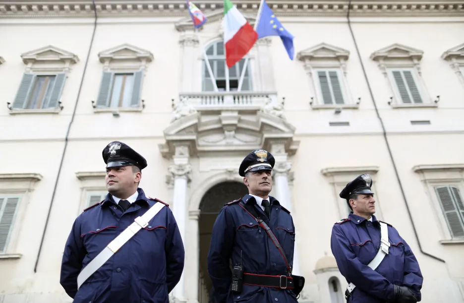 Italští policisté. Ilustrační foto.