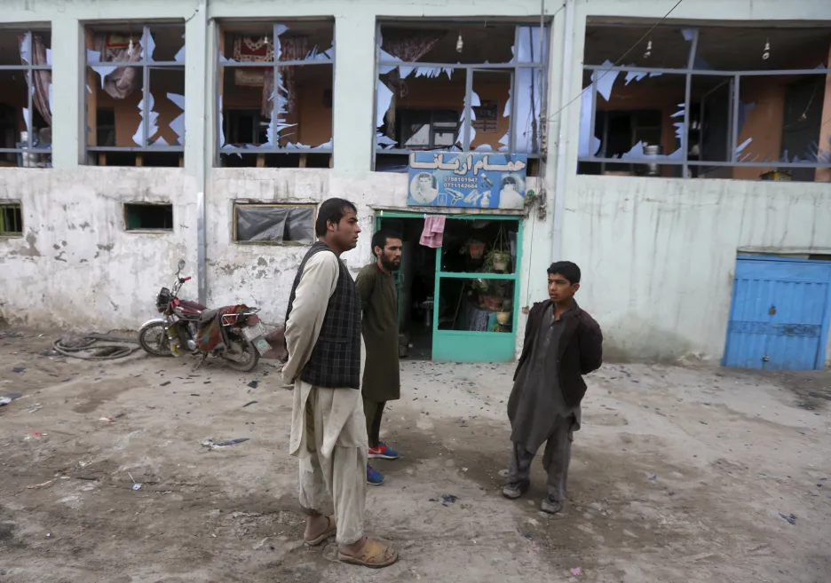 Následky útoku v Kábulu
