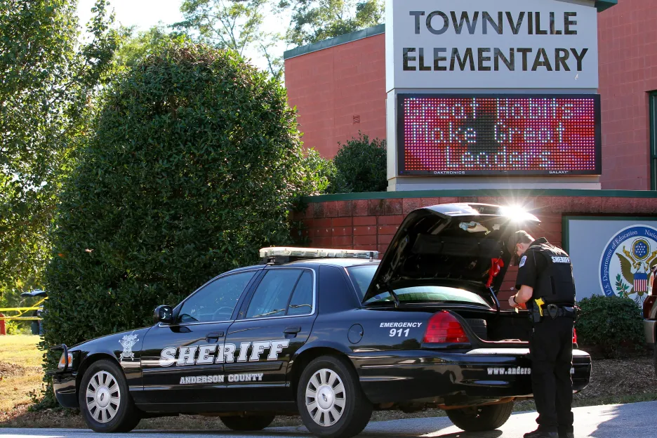 Policie na místě činu v Townville