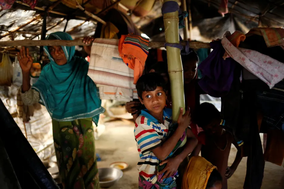 Rohingové v uprchlickém táboře v Bangladéši