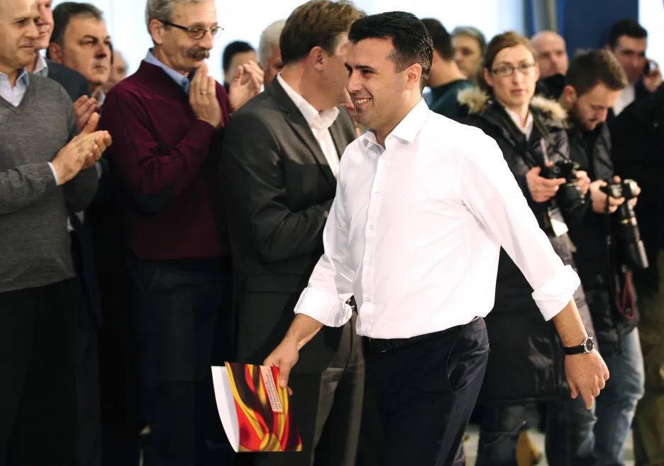 Vůdce sociálích demokratů Zoran Zaev