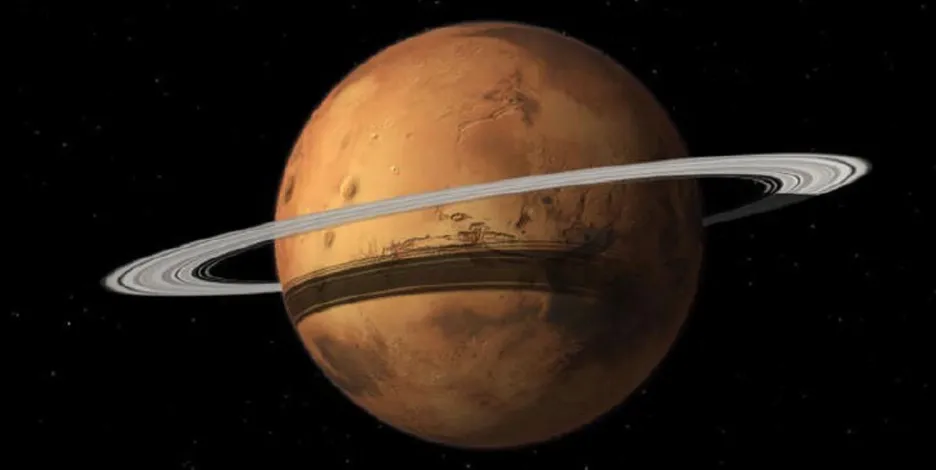 Jak by vypadal Mars s prstenci?