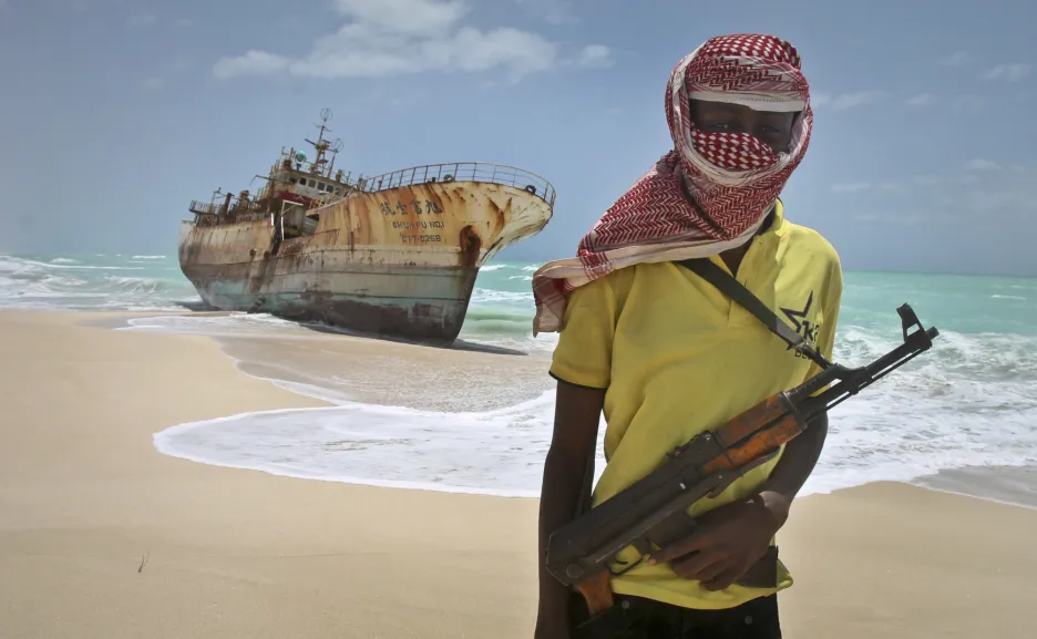 Somálský pirát. Ilustrační foto