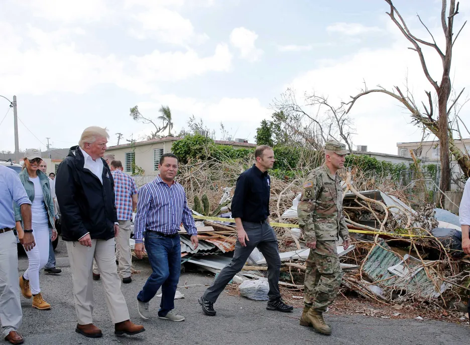 Donald Tump na Portoriku