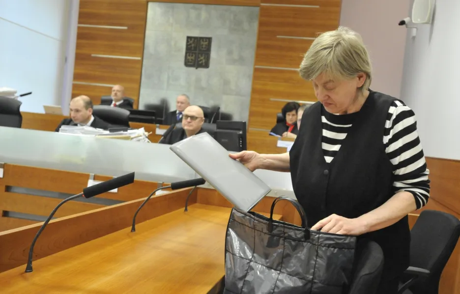 Dana Sedláková při jednání Nejvyššího správního soudu