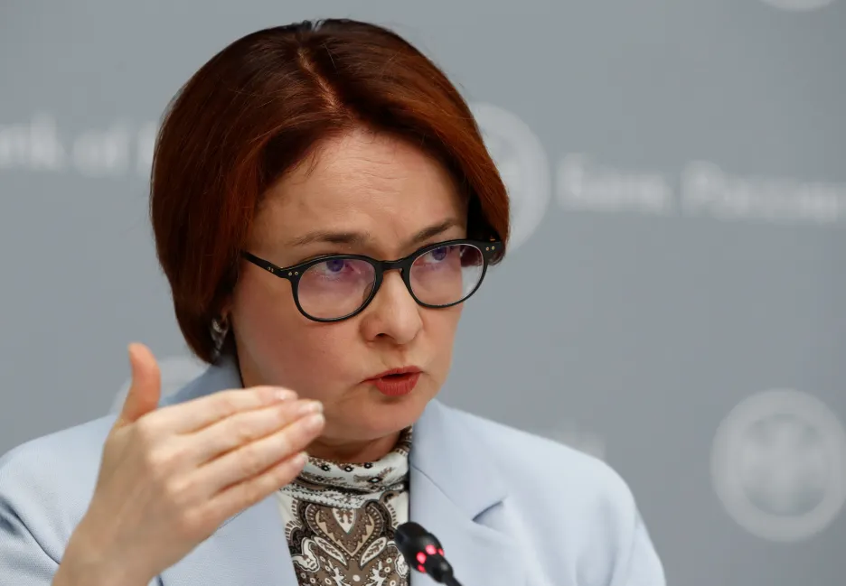 Guvernérka ruské centrální banky Elvira Nabiullinová 