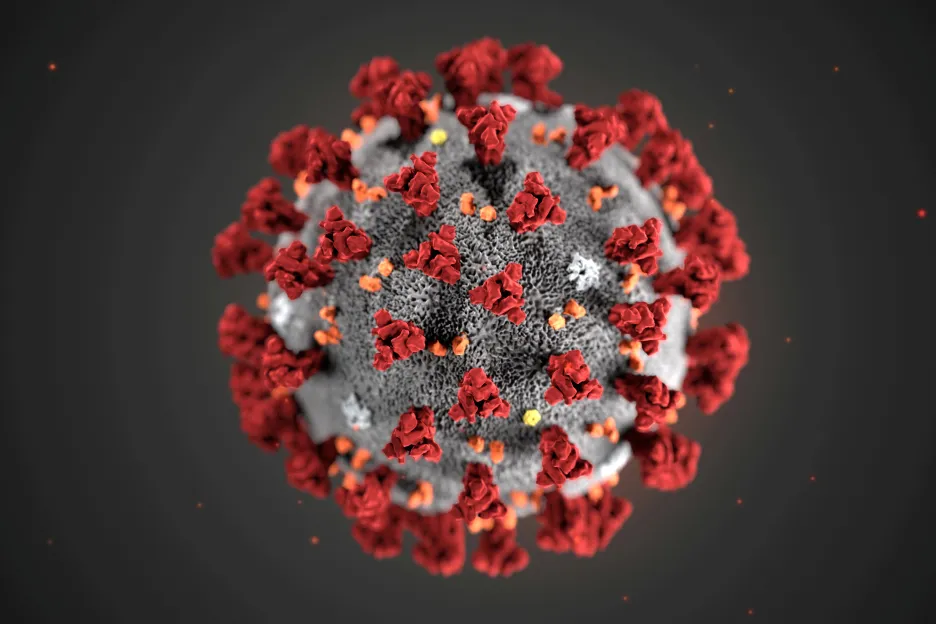 COVID-19. Počítačem vytvořená vizualizace koronaviru