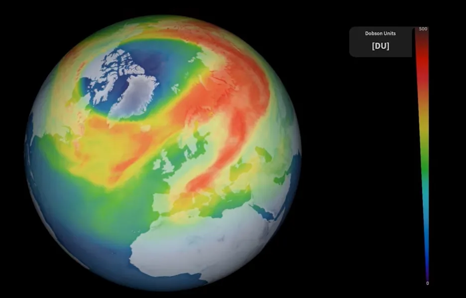 Ozonová díra nad Arktidou