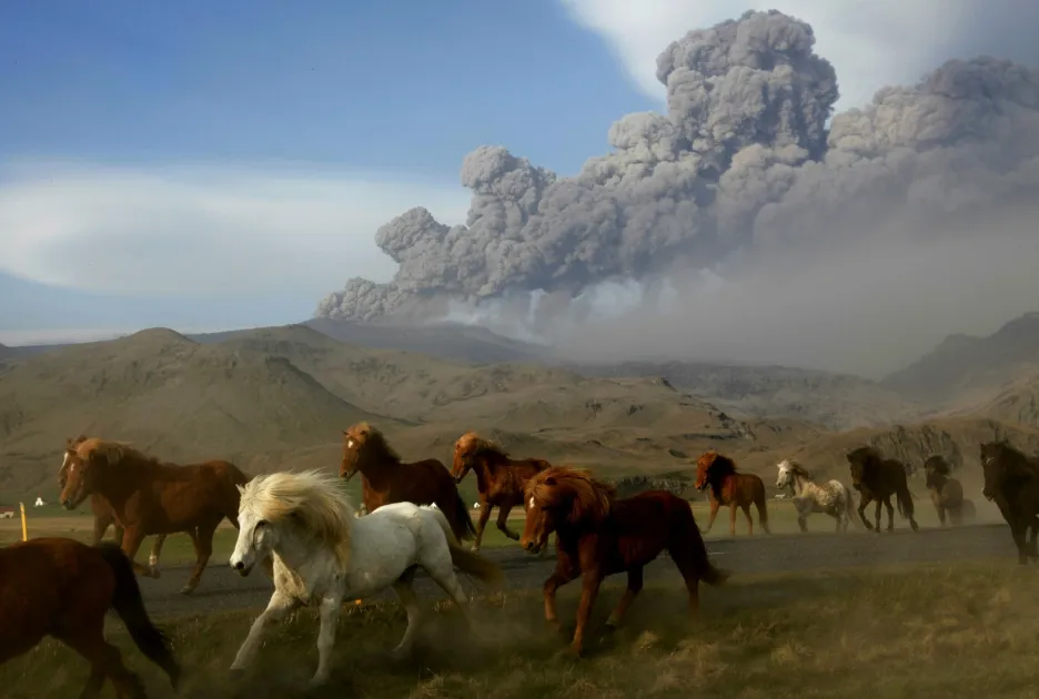Erupce sopky Eyjafjallajökull 