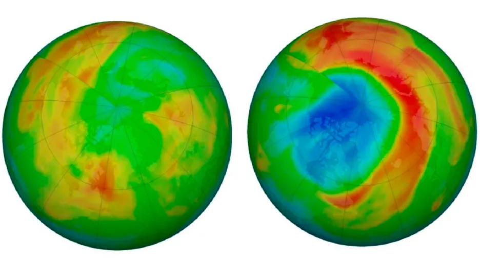 Změna ozonové díry nad Arktidou