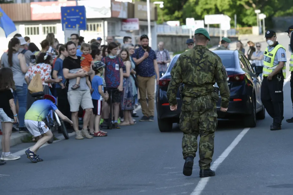 Protest na česko-polské hranici v Těšíně