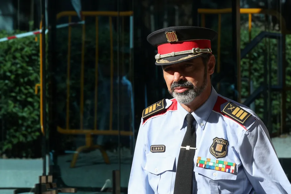 Trapero ještě jako šéf katalánské policie