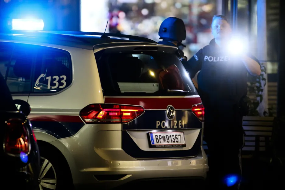 Policejní zásah ve Vídni