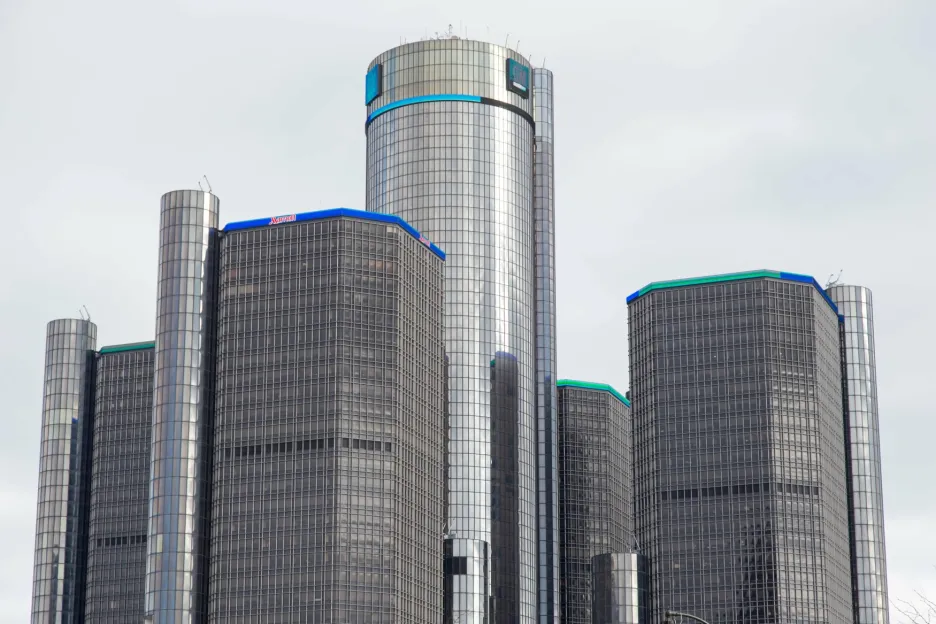 Sídlo automobilky General Motors v Detroitu
