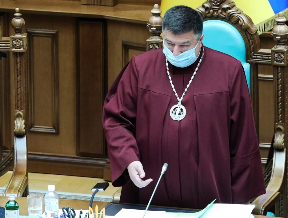 Předseda ukrajinského ústavního soudu Oleksandr Tupyckyj