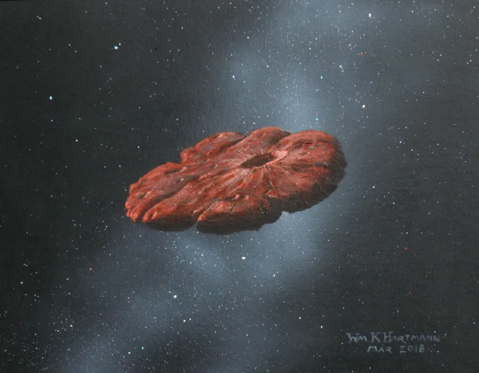 Nová vizualizace Oumuamua