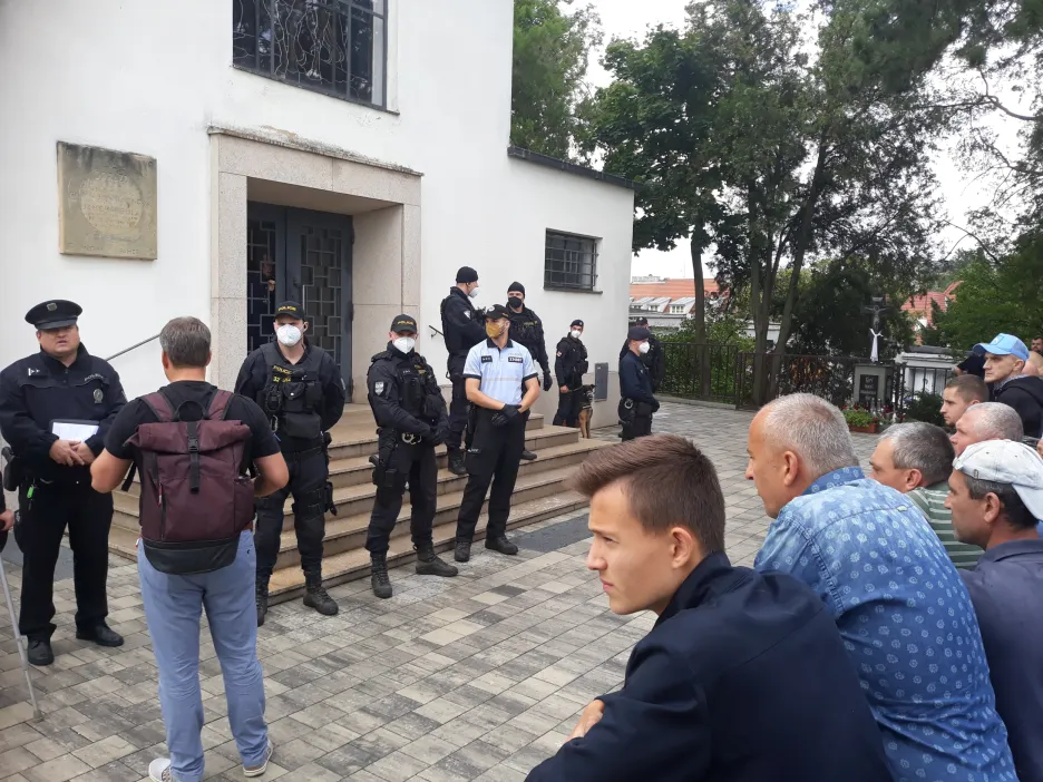 Pravoslavný chrám v Brně hlídá policie