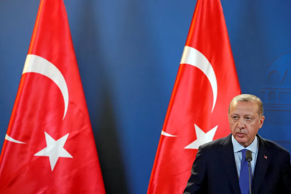 Turecký prezident Recep Tayyip Erdogan během návštěvy Maďarska