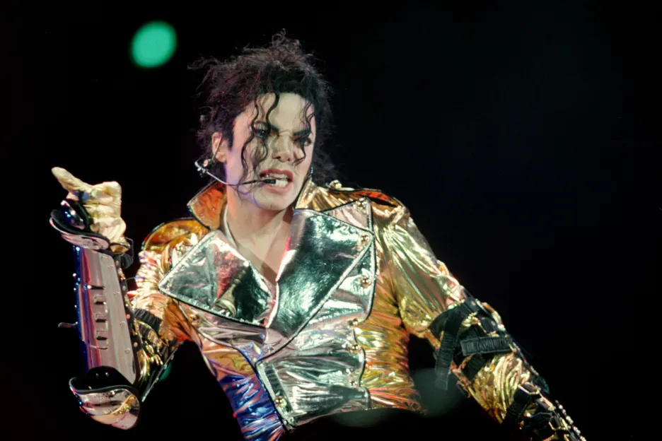 Michael Jackson během koncertu