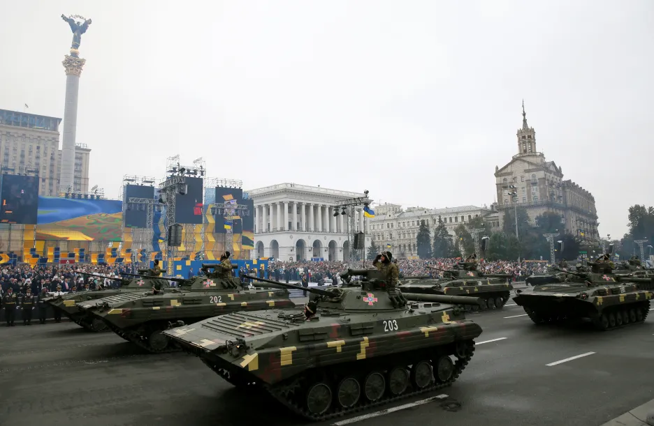 Vojenská přehlídka v Kyjevě