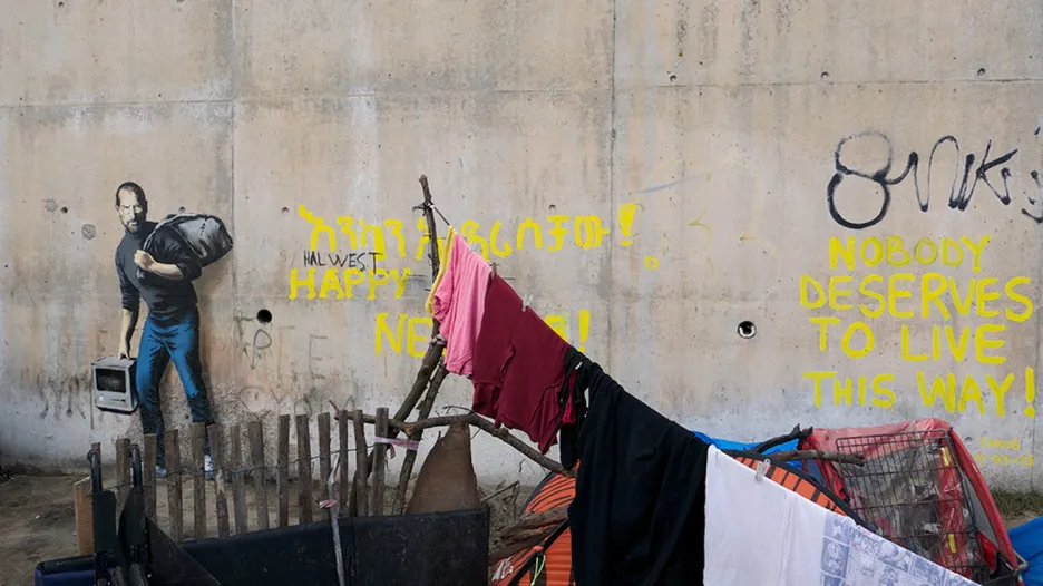 Banksyho dílo v Calais